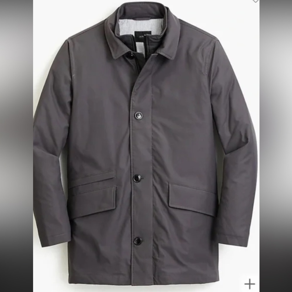 J. Crew Men’s Fulton Insulated Polartec Jacket in grey Size Large NWT